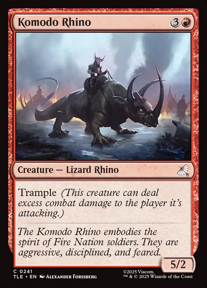 Komodo Rhino 241 (Avatar: The Last Airbender: Eternal-Legal)  - Foil | Good Games Adelaide SA