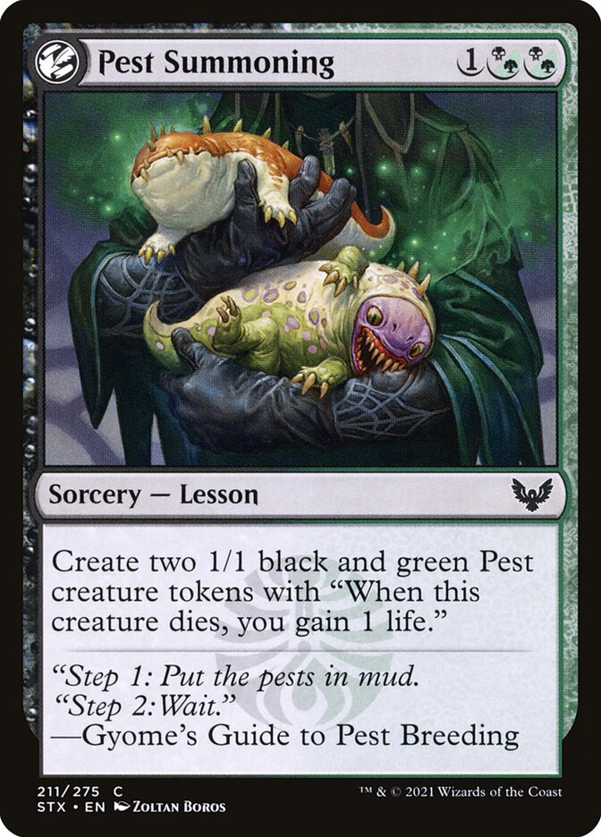 Pest Summoning 211 (Strixhaven: School of Mages)  - Foil | Good Games Adelaide SA