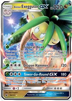 Alolan Exeggutor GX 74/111 (SM - Crimson Invasion)  - Holofoil | Good Games Adelaide SA