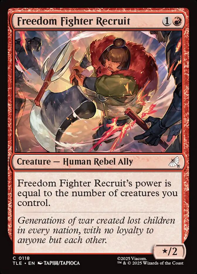 Freedom Fighter Recruit 118 (Avatar: The Last Airbender: Eternal-Legal)  - Foil | Good Games Adelaide SA