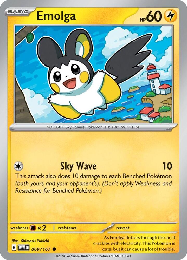 Emolga 069/167 (SV06: Twilight Masquerade)  | Good Games Adelaide SA