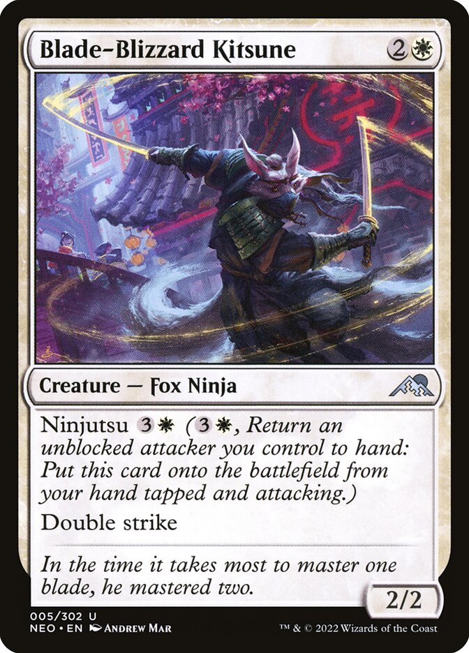 Blade-Blizzard Kitsune 5 (Kamigawa: Neon Dynasty)  | Good Games Adelaide SA