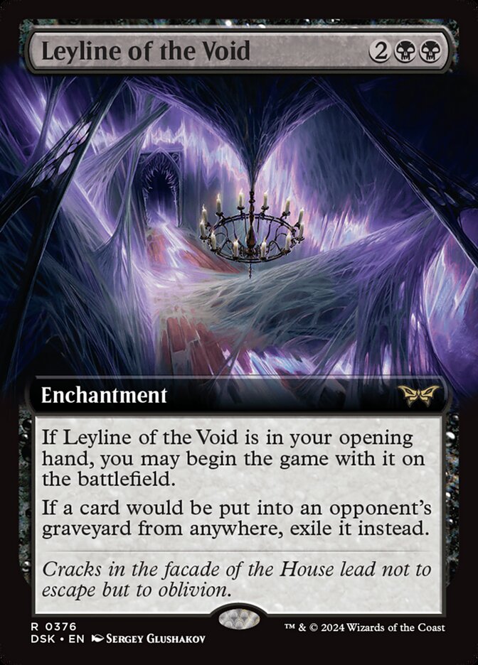 Leyline of the Void 376 (Duskmourn: House of Horror)  - Extended Art Foil | Good Games Adelaide SA