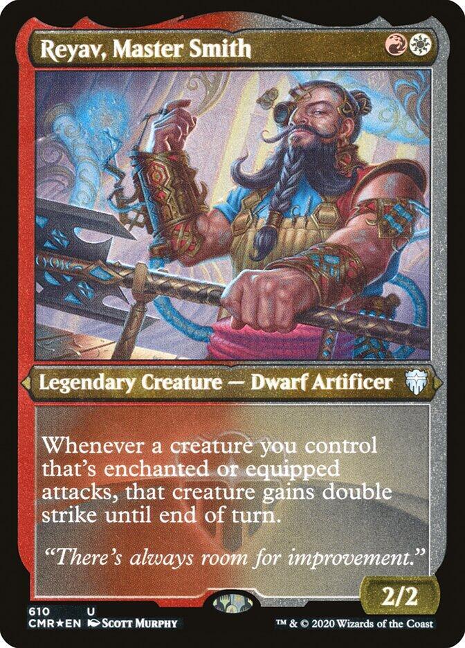 Reyav Master Smith Foil Etched 610 (Commander Legends)  - Foil | Good Games Adelaide SA
