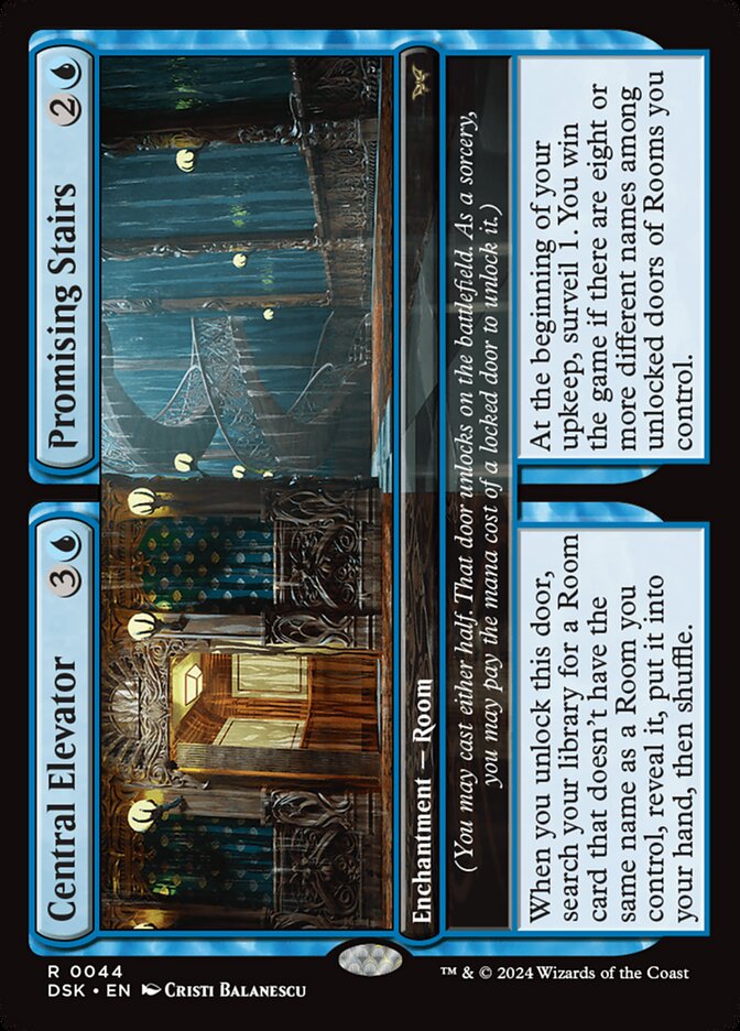 Central Elevator // Promising Stairs 44 (Duskmourn: House of Horror)  - Foil | Good Games Adelaide SA