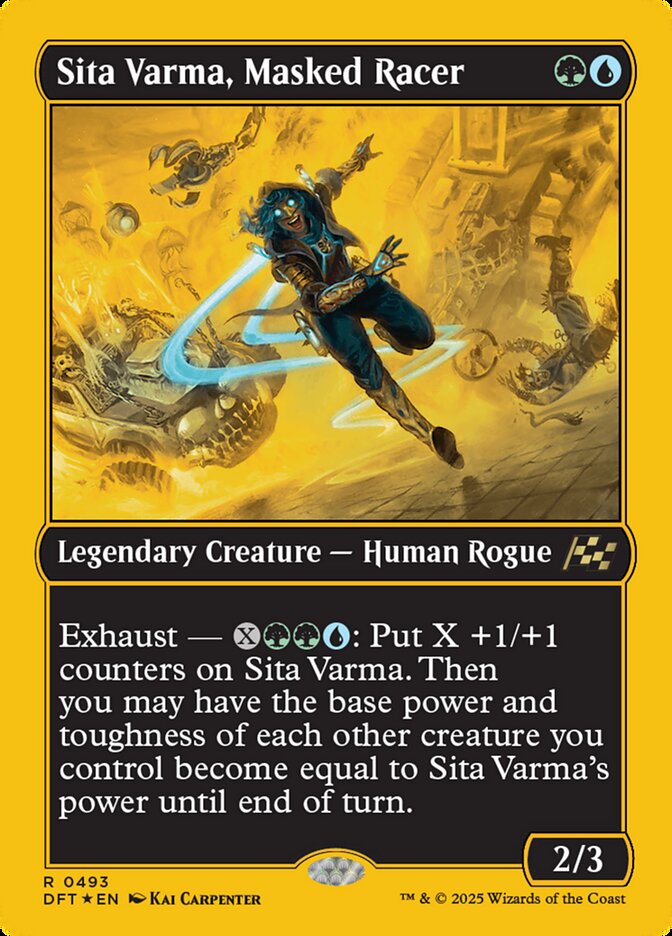 Sita Varma, Masked Racer 493 (Aetherdrift)  - Foil | Good Games Adelaide SA