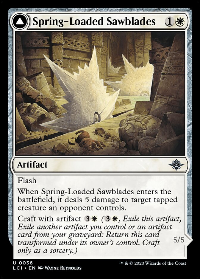 Spring-Loaded Sawblades // Bladewheel Chariot 36 (The Lost Caverns of Ixalan)  | Good Games Adelaide SA