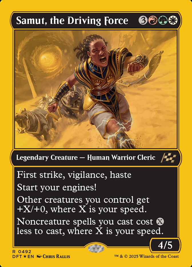 Samut, the Driving Force 492 (Aetherdrift)  - Foil | Good Games Adelaide SA