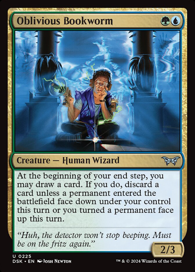 Oblivious Bookworm 225 (Duskmourn: House of Horror)  - Foil | Good Games Adelaide SA