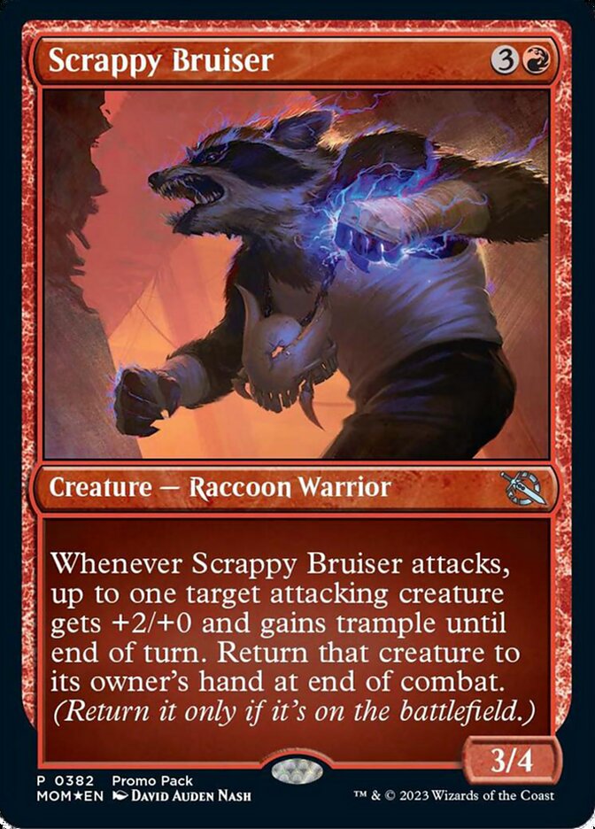 Scrappy Bruiser 382 (Promo Pack: March of the Machine)  - Foil | Good Games Adelaide SA