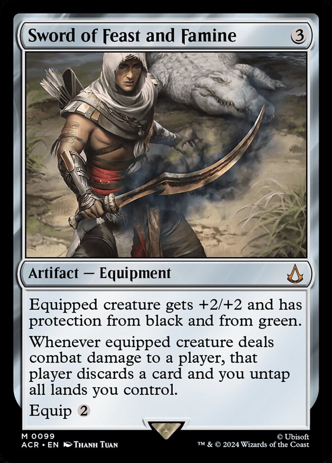 Sword of Feast and Famine 99 (Universes Beyond: Assassin's Creed)  - Foil | Good Games Adelaide SA