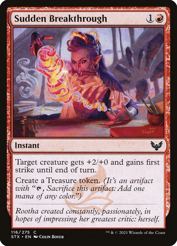 Sudden Breakthrough 116 (Strixhaven: School of Mages)  - Foil | Good Games Adelaide SA