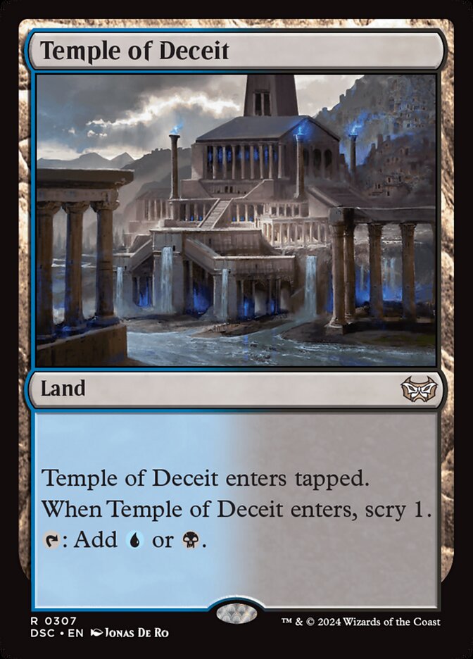 Temple of Deceit 307 (Commander: Duskmourn: House of Horror)  | Good Games Adelaide SA