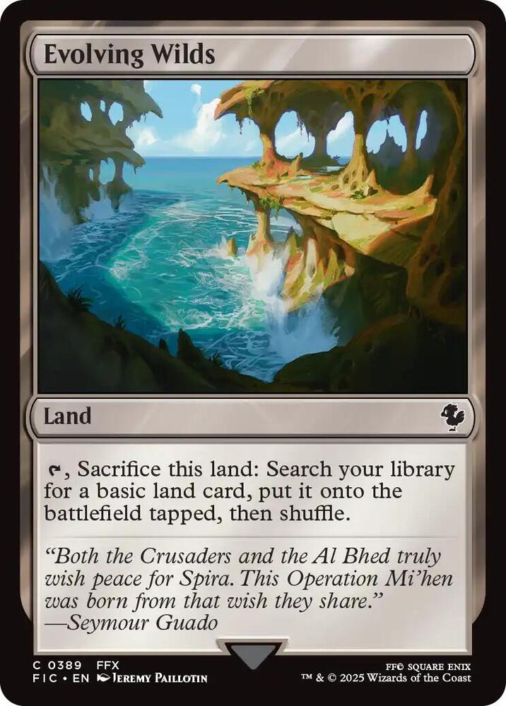Evolving Wilds 389 (Commander: FINAL FANTASY)  - Foil | Good Games Adelaide SA