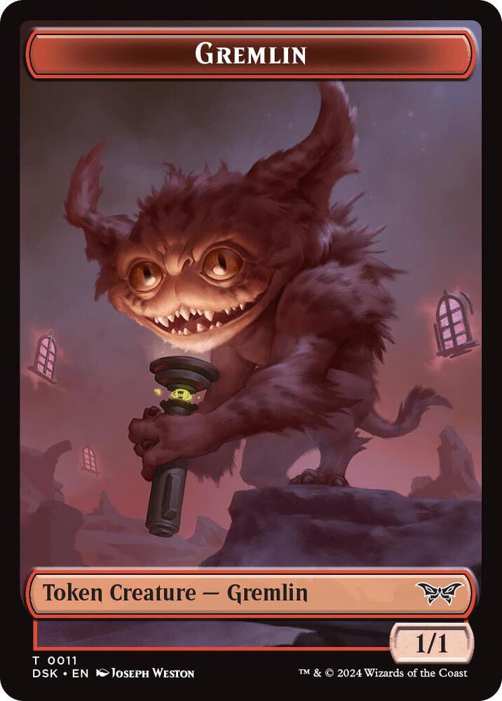 Gremlin Manifest Double Sided Token 11 // 18 (Duskmourn: House of Horror)  | Good Games Adelaide SA