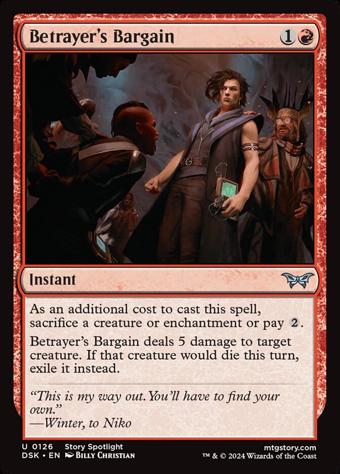 Betrayer's Bargain 126 (Duskmourn: House of Horror)  - Foil | Good Games Adelaide SA