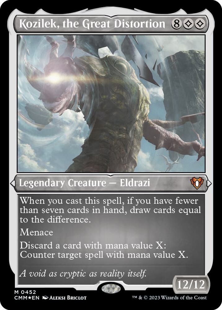 Kozilek, the Great Distortion 452 (Commander Masters)  - Etched Foil | Good Games Adelaide SA