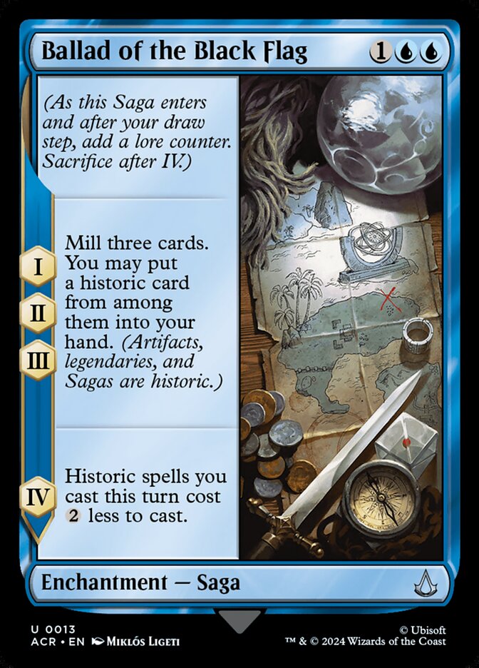 Ballad of the Black Flag 13 (Universes Beyond: Assassin's Creed)  - Foil | Good Games Adelaide SA