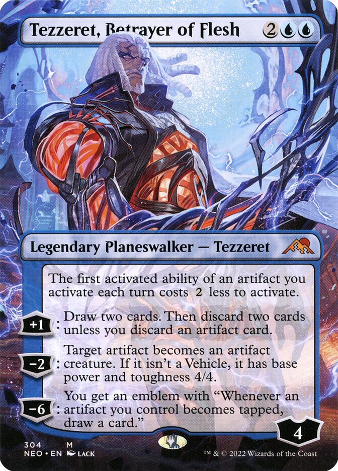 Tezzeret, Betrayer of Flesh 304 (Kamigawa: Neon Dynasty)  - Borderless | Good Games Adelaide SA