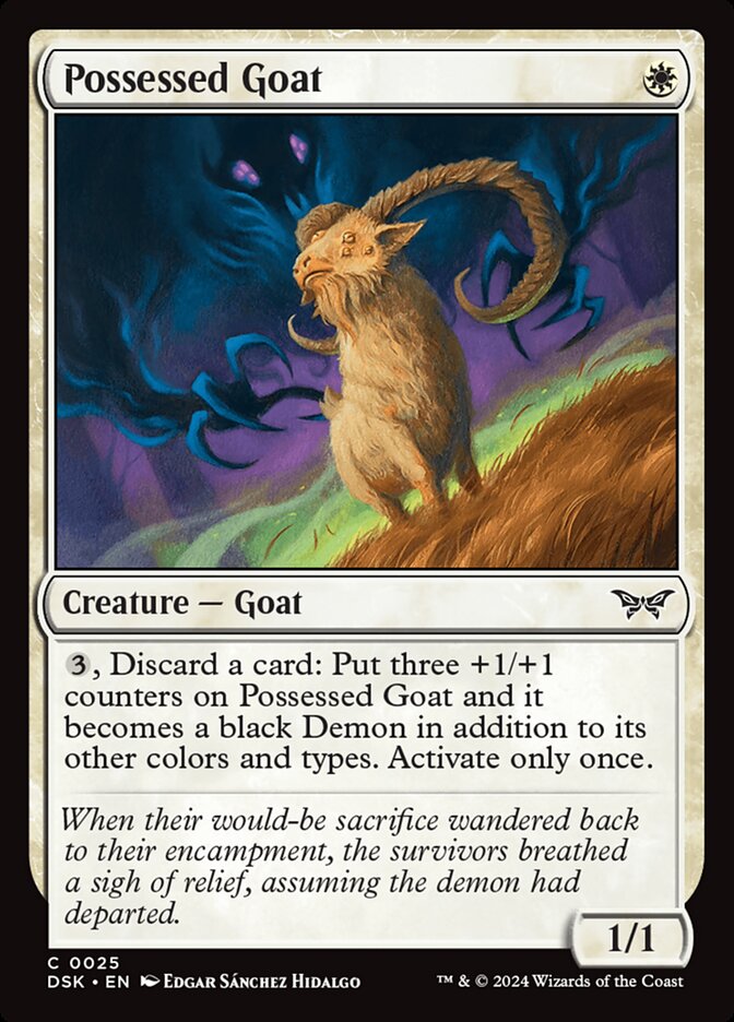 Possessed Goat 25 (Duskmourn: House of Horror)  | Good Games Adelaide SA