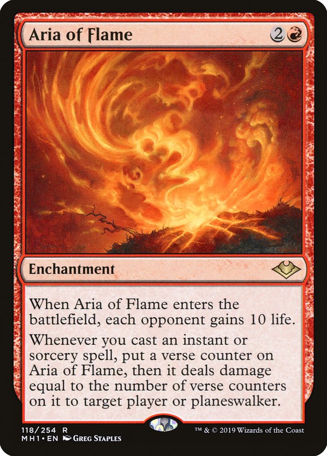 Aria of Flame 118 (Modern Horizons)  | Good Games Adelaide SA