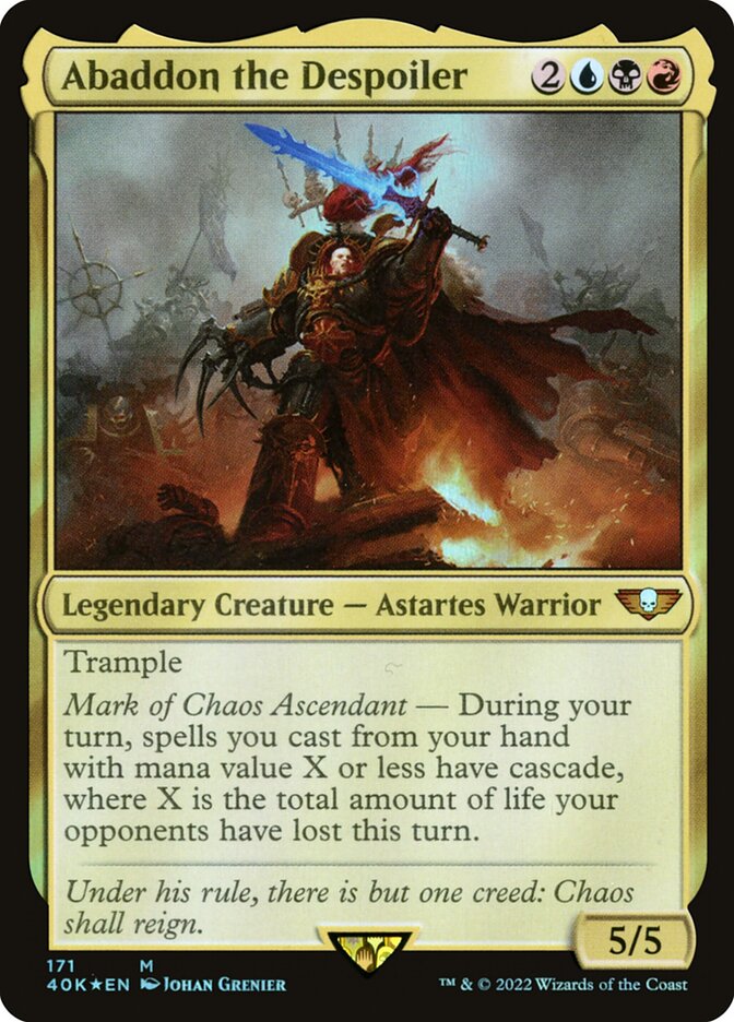 Abaddon the Despoiler 171 (Universes Beyond: Warhammer 40,000)  - Foil | Good Games Adelaide SA