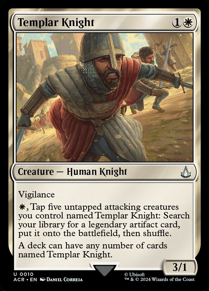 Templar Knight 10 (Universes Beyond: Assassin's Creed)  - Foil | Good Games Adelaide SA