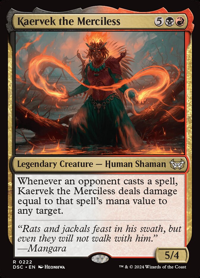 Kaervek the Merciless 222 (Commander: Duskmourn: House of Horror)  | Good Games Adelaide SA