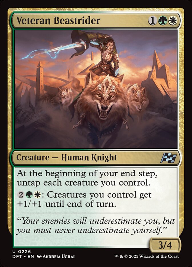 Veteran Beastrider 226 (Aetherdrift)  - Foil | Good Games Adelaide SA