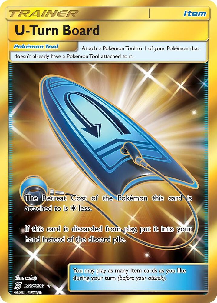 U Turn Board Secret 255/236 (SM - Unified Minds)  - Holofoil | Good Games Adelaide SA