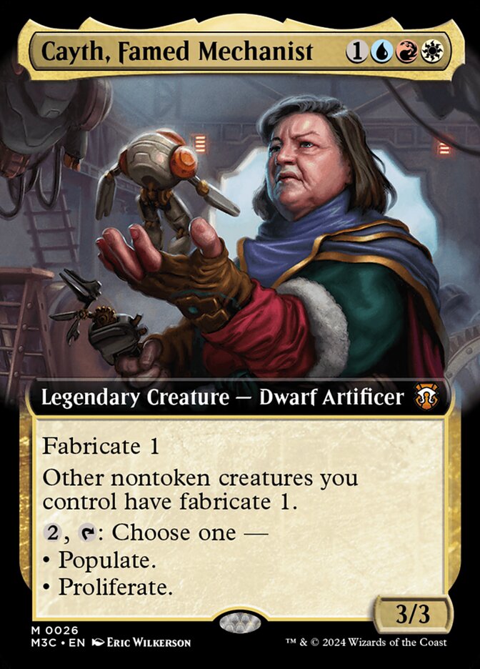 Cayth, Famed Mechanist 26/411 (Commander: Modern Horizons 3)  - Extended Art | Good Games Adelaide SA