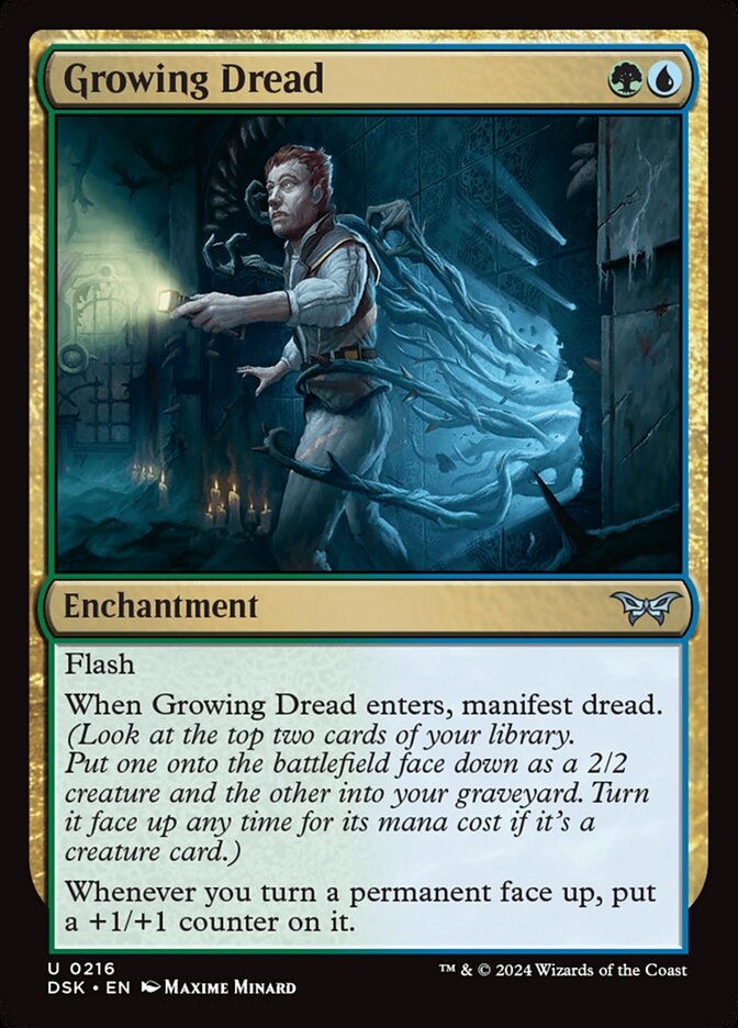 Growing Dread 216 (Duskmourn: House of Horror)  - Foil | Good Games Adelaide SA