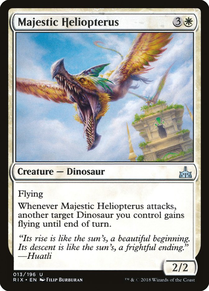 Majestic Heliopterus 13 (Rivals of Ixalan)  - Foil | Good Games Adelaide SA
