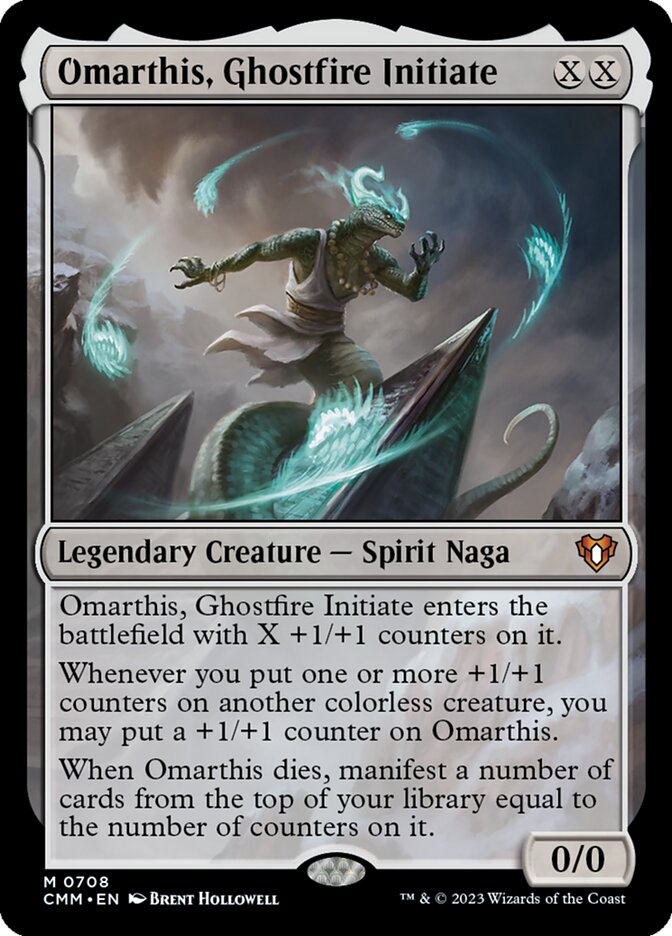 Omarthis, Ghostfire Initiate 708 (Commander Masters)  - Foil | Good Games Adelaide SA