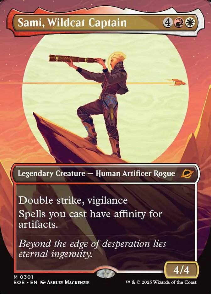 Sami, Wildcat Captain 301/276 (Edge of Eternities)  - Borderless | Good Games Adelaide SA
