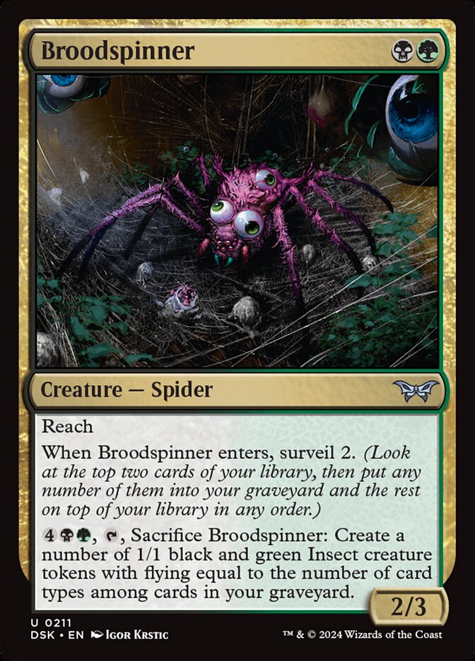 Broodspinner 211 (Duskmourn: House of Horror)  | Good Games Adelaide SA