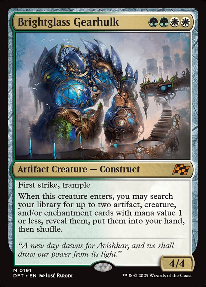 Brightglass Gearhulk 191 (Aetherdrift)  - Foil | Good Games Adelaide SA