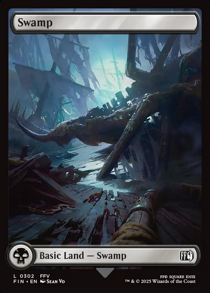 Swamp 302 (FINAL FANTASY)  - Foil | Good Games Adelaide SA