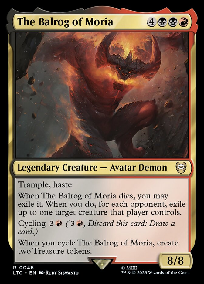 The Balrog of Moria 46 (Commander: The Lord of the Rings: Tales of Middle-earth)  | Good Games Adelaide SA