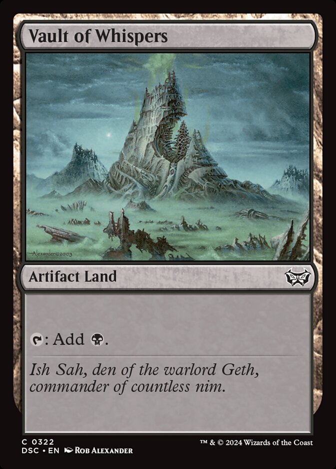 Vault of Whispers 322 (Commander: Duskmourn: House of Horror)  | Good Games Adelaide SA