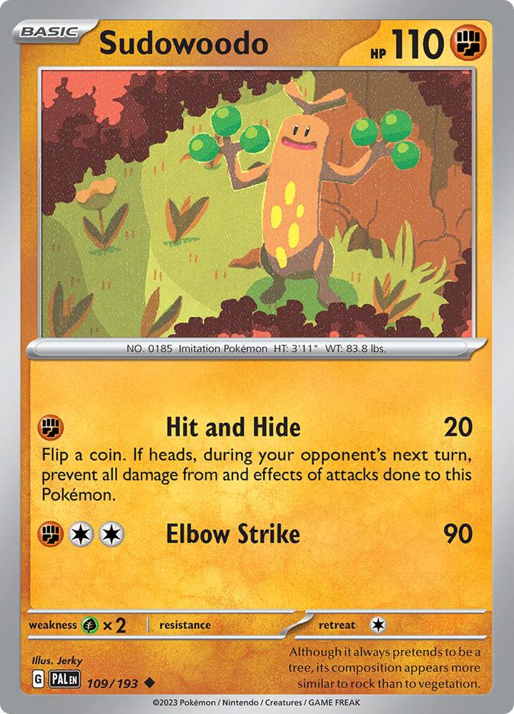 Sudowoodo 109/193 (SV02: Paldea Evolved)  | Good Games Adelaide SA