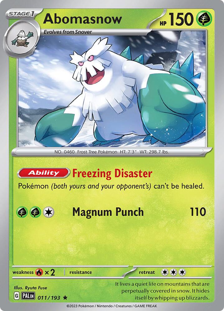 Abomasnow 011/193 (SV02: Paldea Evolved)  - Holofoil | Good Games Adelaide SA