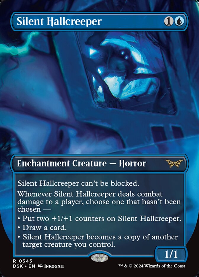 Silent Hallcreeper 345 (Duskmourn: House of Horror)  - Borderless | Good Games Adelaide SA