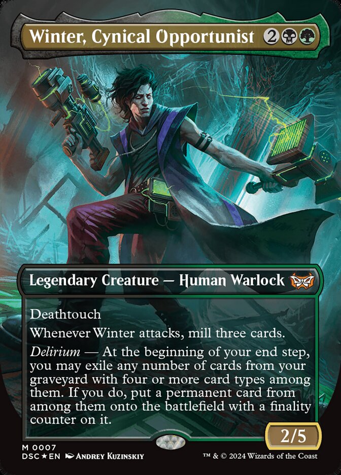 Winter, Cynical Opportunist 7 (Commander: Duskmourn: House of Horror)  - Foil | Good Games Adelaide SA