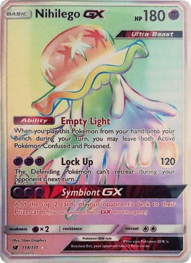 Nihilego GX Secret 114/111 (SM - Crimson Invasion)  - Holofoil | Good Games Adelaide SA