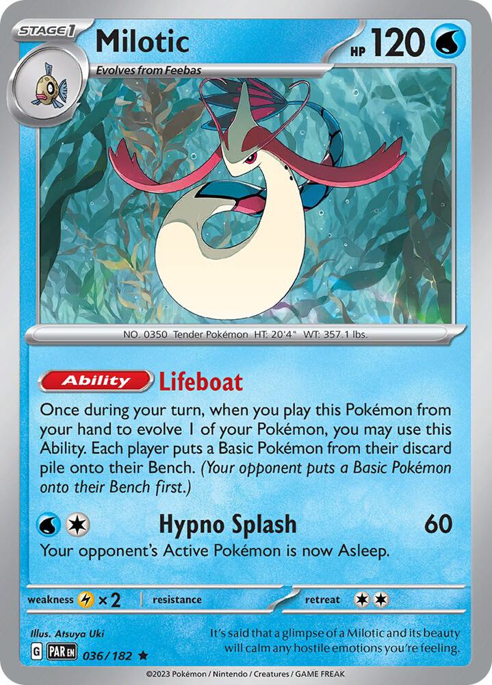 Milotic 036/182 (SV04: Paradox Rift)  - Reverse Holofoil | Good Games Adelaide SA