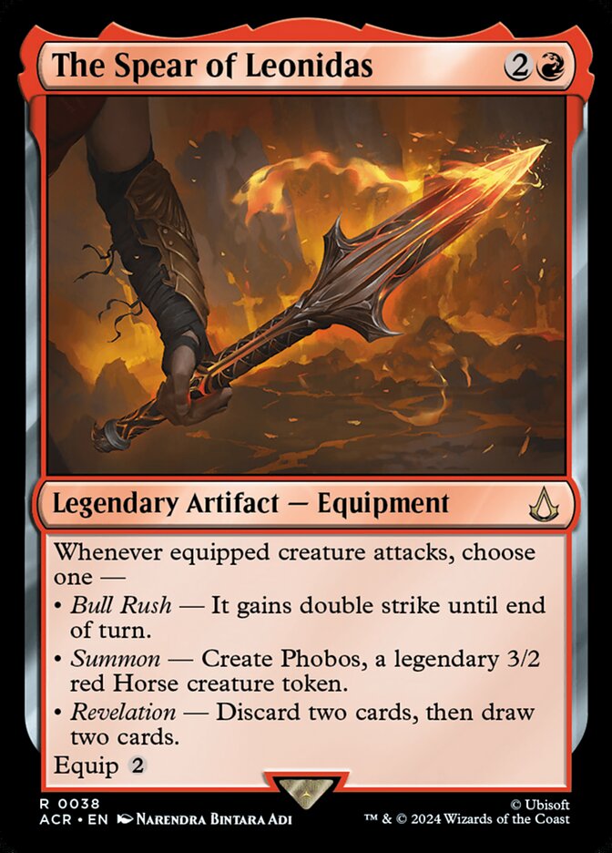 The Spear of Leonidas 38 (Universes Beyond: Assassin's Creed)  - Foil | Good Games Adelaide SA