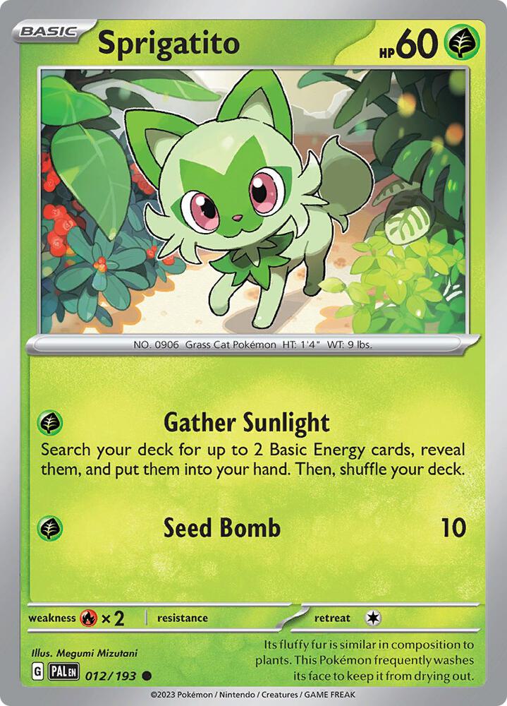 Sprigatito 012/193 (SV02: Paldea Evolved)  | Good Games Adelaide SA