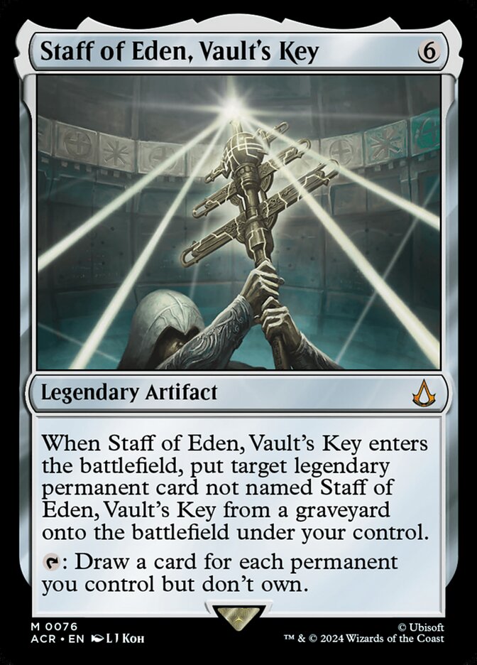 Staff of Eden, Vault's Key 76 (Universes Beyond: Assassin's Creed)  - Foil | Good Games Adelaide SA