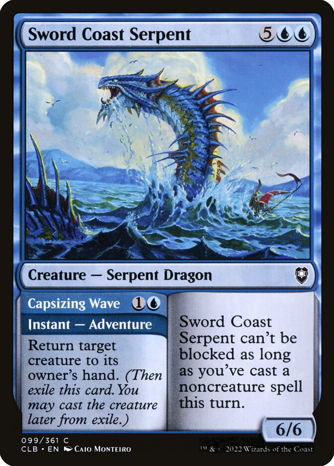Sword Coast Serpent 99 (Commander Legends: Battle for Baldur's Gate)  - Foil | Good Games Adelaide SA
